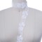 1 Yard Ivory Sequin Beaded Bridal Lace Trim 1.25 Inch Width Floral Veil Chiffon